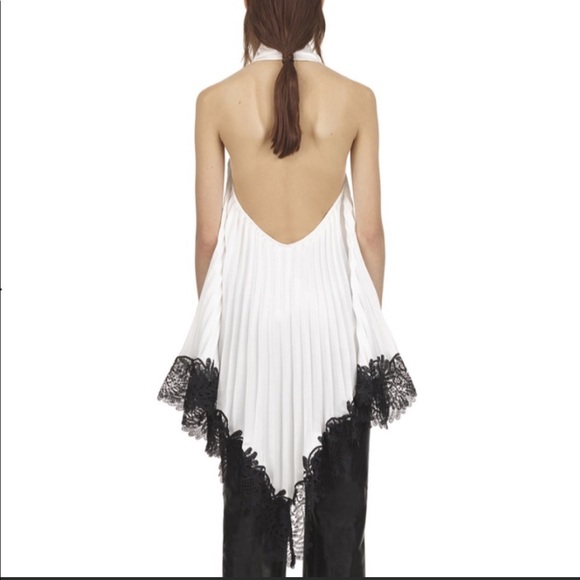 Self portrait Pleated Wrap Top Ivory - Picture 2 of 8